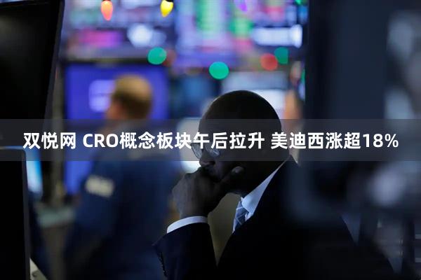 双悦网 CRO概念板块午后拉升 美迪西涨超18%